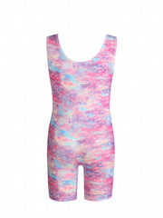 Girls Sleeveless Athletic Jumpsuit Gymnastics Practice Performance Leotards