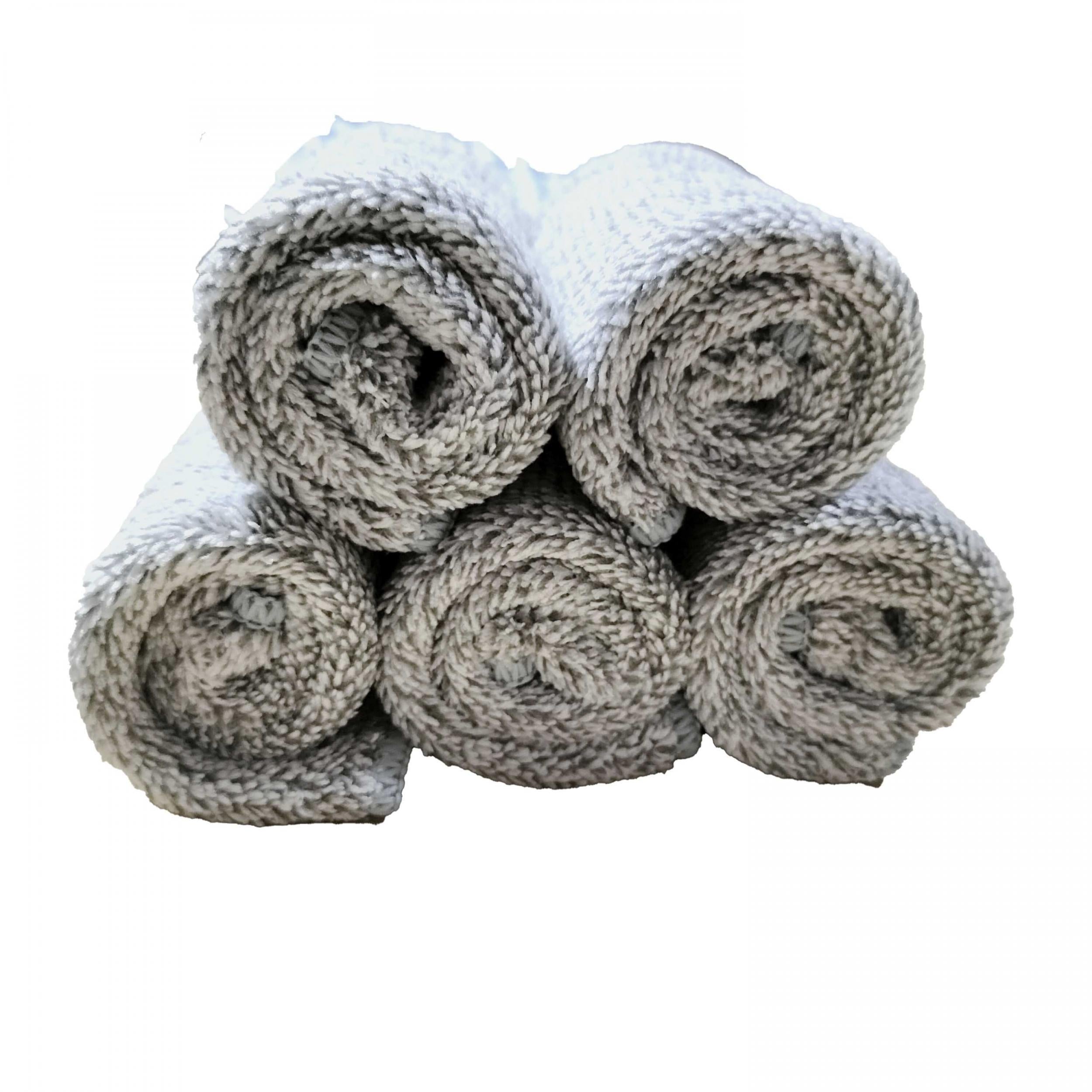 10pcs Microfiber Cleaning Cloths High Water Absorption Washcloths Solid Rags