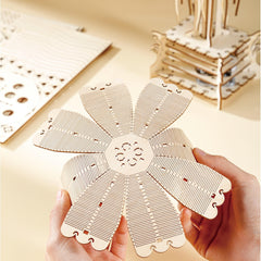 Wooden 3D Puzzle Jellyfish Model Assembly Kit