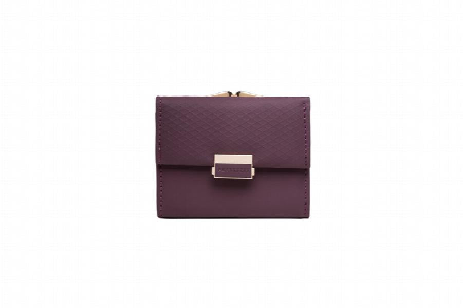 Prati's Women's Wallet Three-Fold Clip Short Wallet