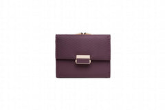 Prati's Women's Wallet Three-Fold Clip Short Wallet