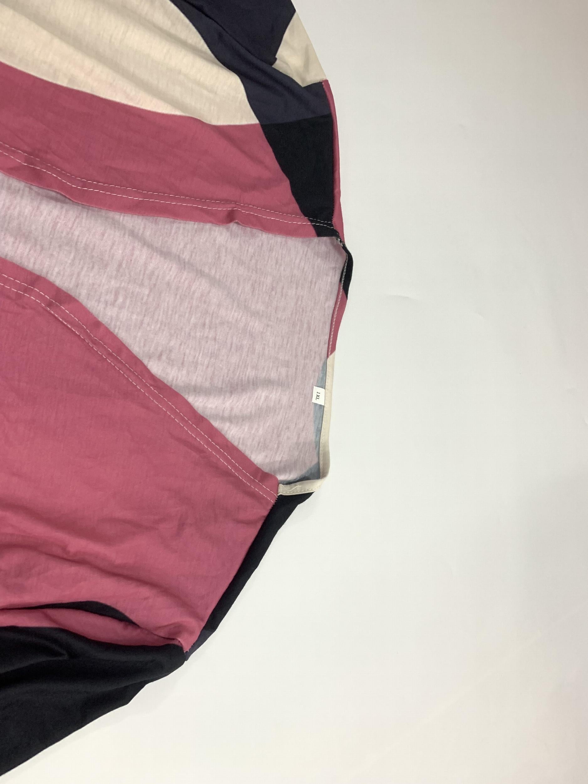  Colorblock Geo Print Open Front Cardigan with Pockets