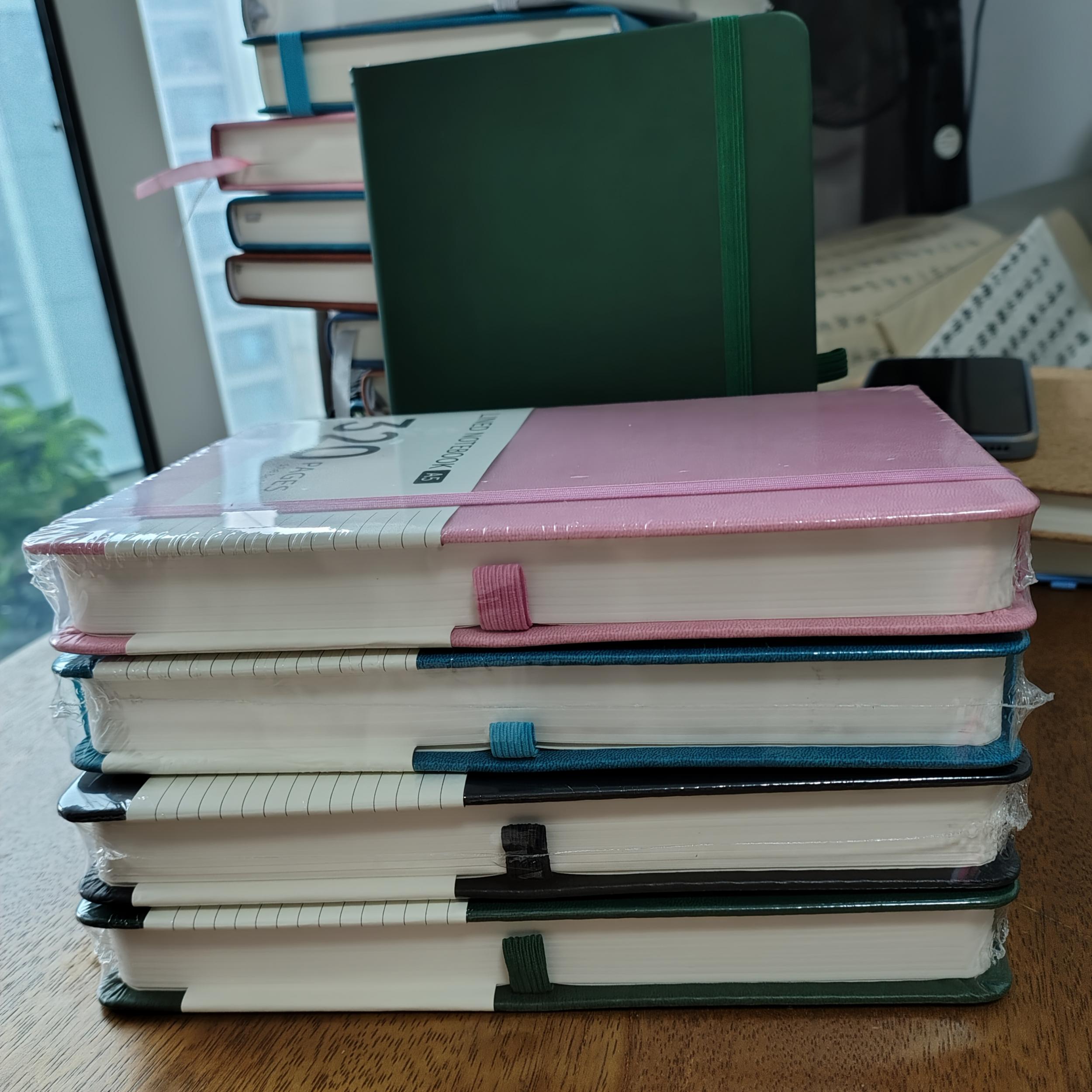 A5 Thickened Lined Notebook with Strap - 320 Pages