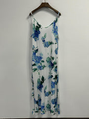  Floral Print Cami Dress & Short Sleeve Cover Up Set