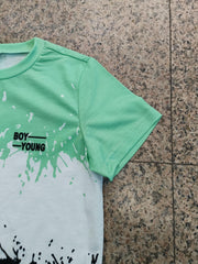 Boys Tie Dye Graphic T Shirt & Shorts Set Kids Summer Clothes