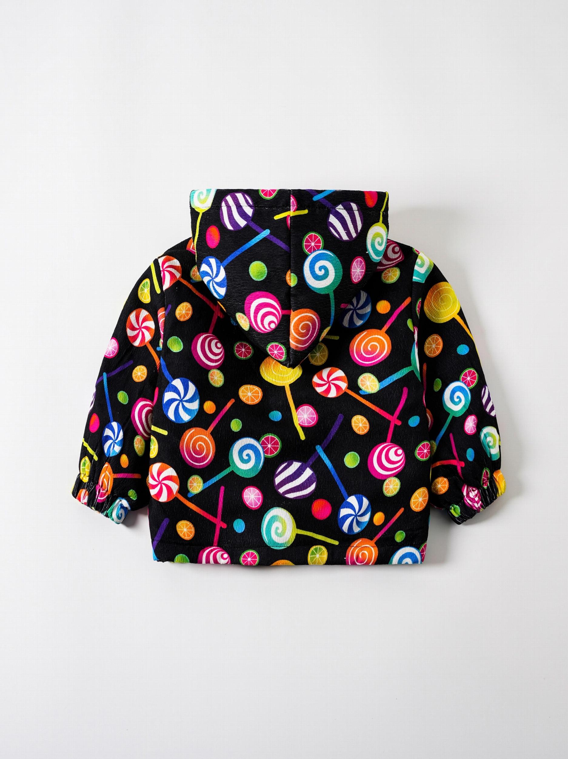 Baby Cartoon Hooded Jacket Fleece Lined Zip Coat