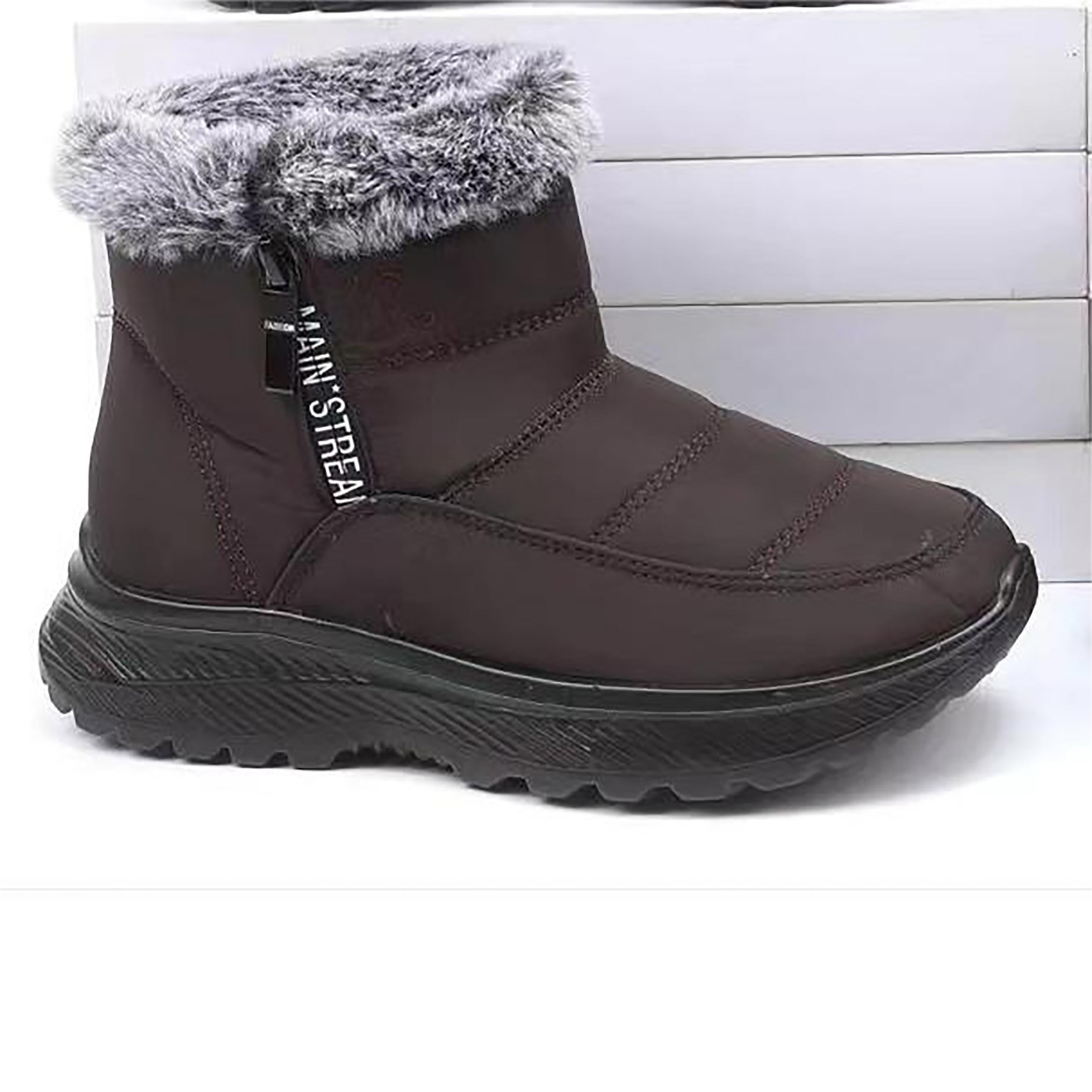 Women's Soft Non-slip Snow Boots Comfortable Medium Tube Shoes