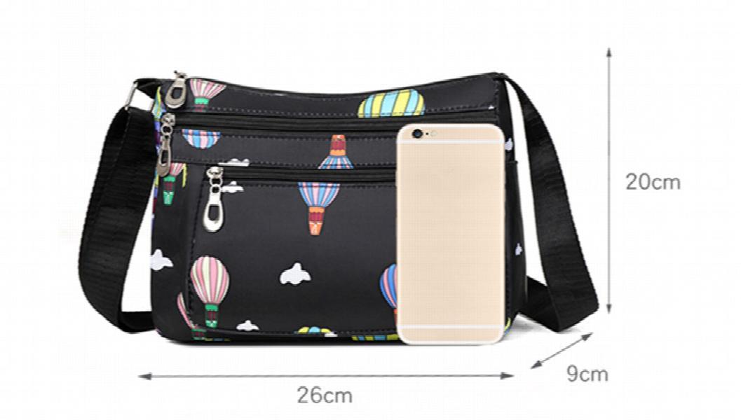 Women Oxford Shoulder Bags for Girl Ladies Crossbody Bags Small Bag Printed Ball
