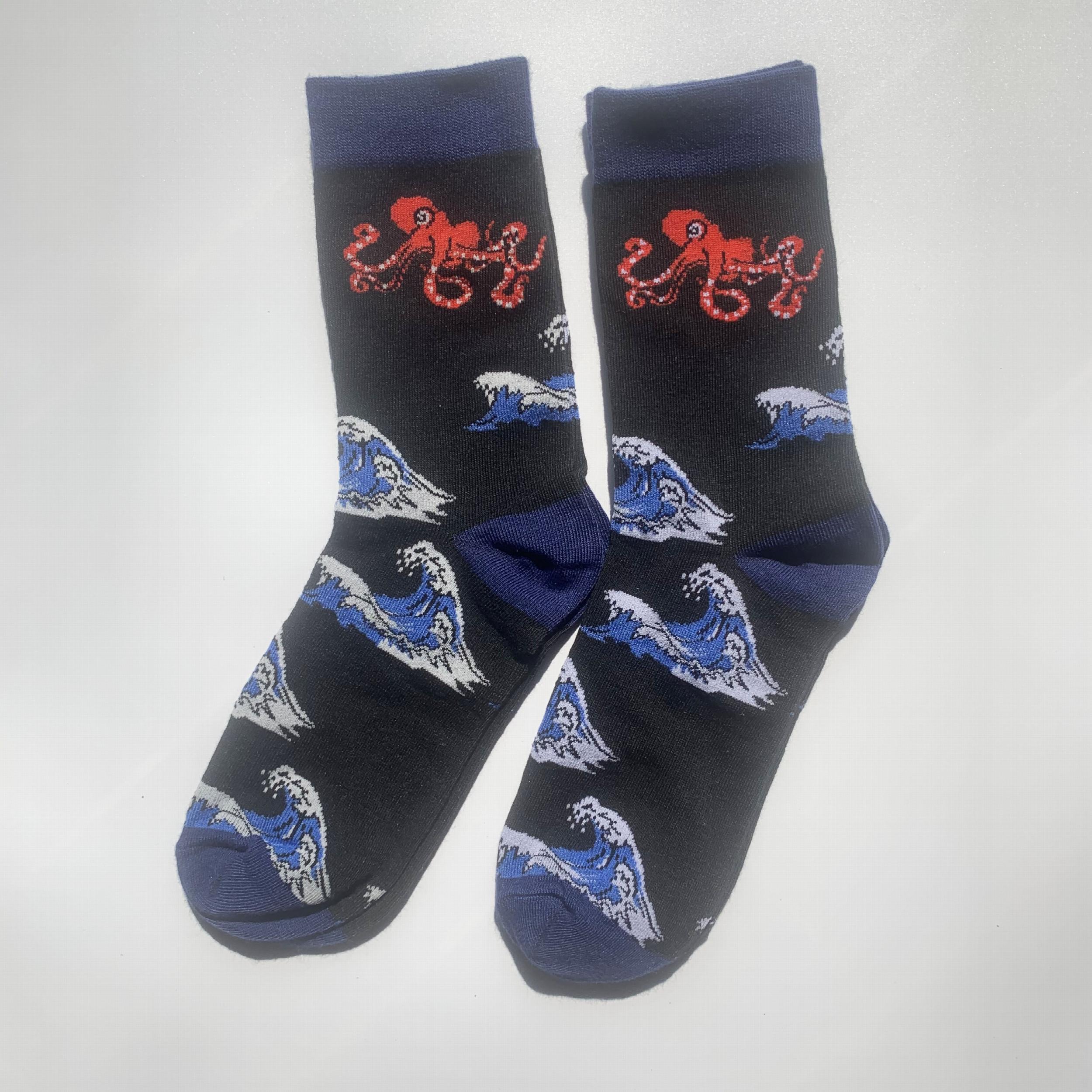 Cute Animal Print Socks for Women, Comfy Mid Tube Stockings
