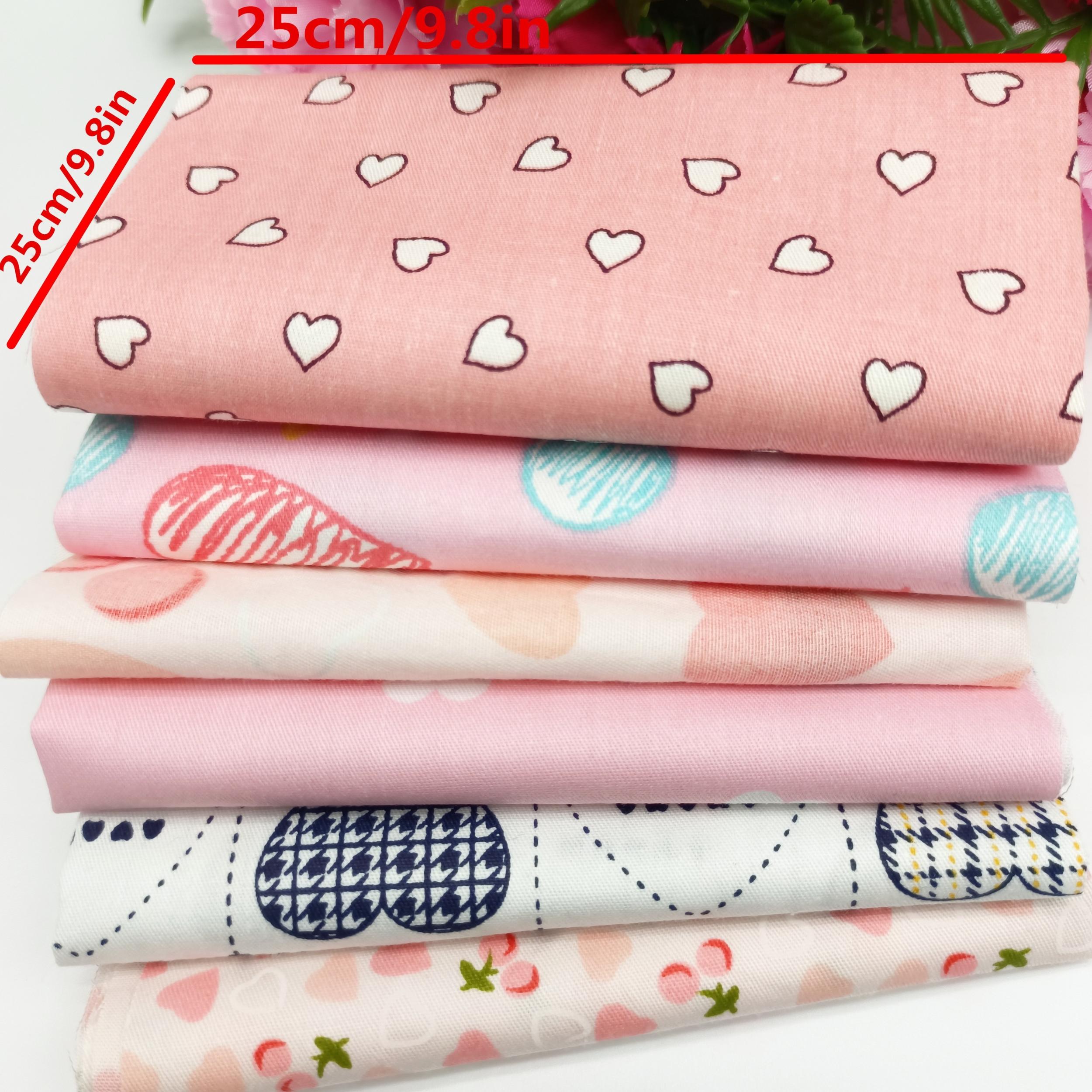 6pcs Floral Printed Quilting Fabric Cotton Craft DIY Doll Clothes
