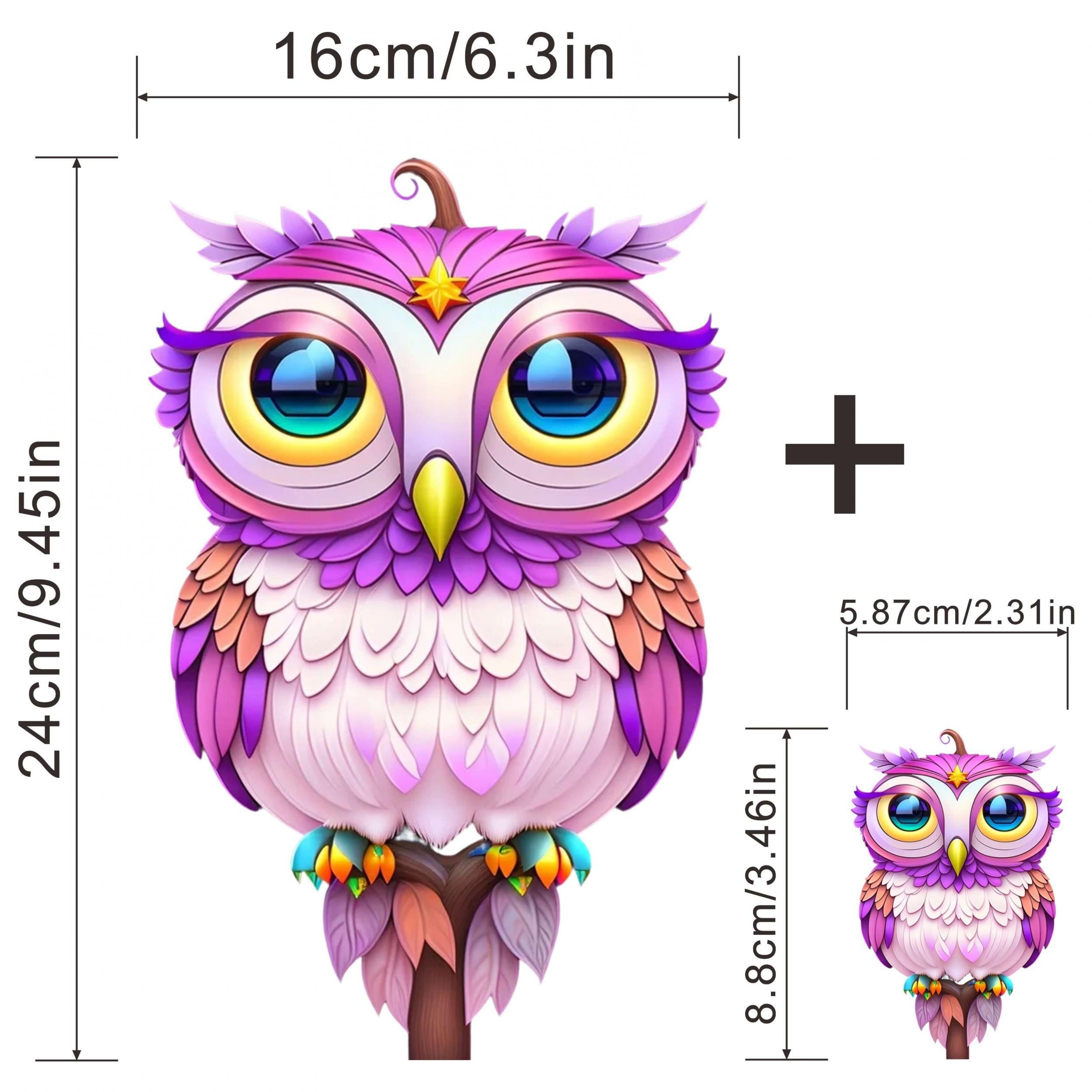 Owl Heat Transfer Stickers Iron On Patches For Men DIY Clothes T Shirt Decoratio