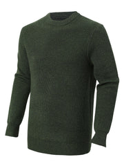 Men's Warm Knitted Sweater High Stretch Pullover for Fall Winter