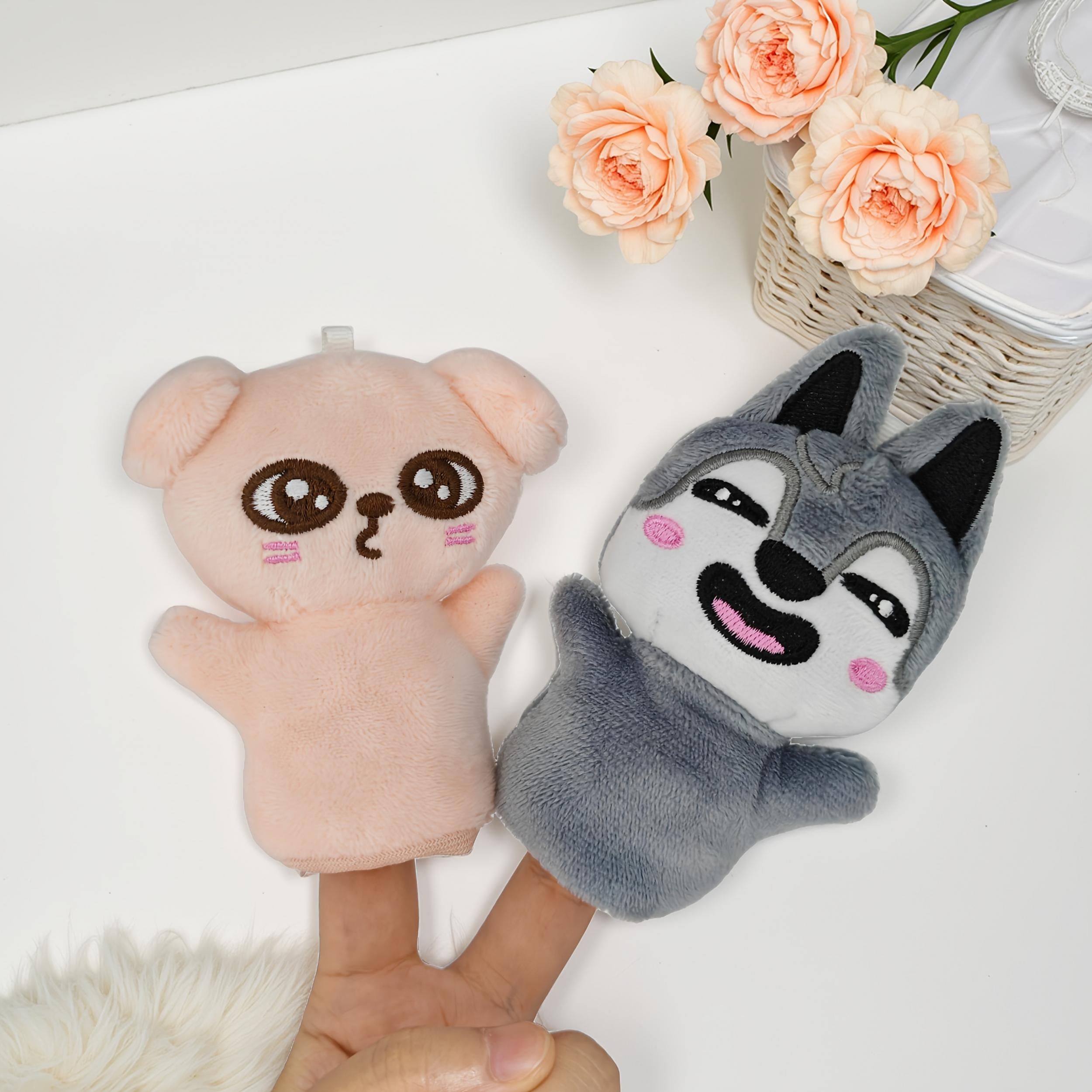2 Pack Interactive Plush Dolls Toy Game with Pendant - Parent Matching Game