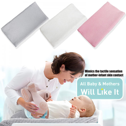 Plush Diaper Changing Pad Cover Soft Polyester Non Slip for Cribs & Play Mats