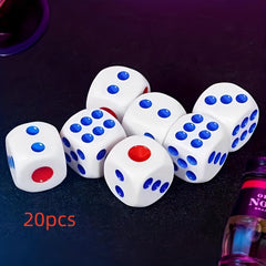 24pcs 16MM Opaque Dice With Dots For Board Games