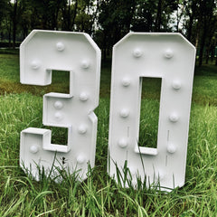3D Number 73 Birthday Anniversary 10-80 ONE Easy Assembly Party Supplies