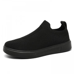 Solid Mesh Lightweight Woven Shoes Breathable Non Slip Running Shoes