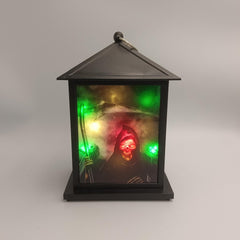 Halloween Dynamic Wooden Carved Wall Decoration Lamp