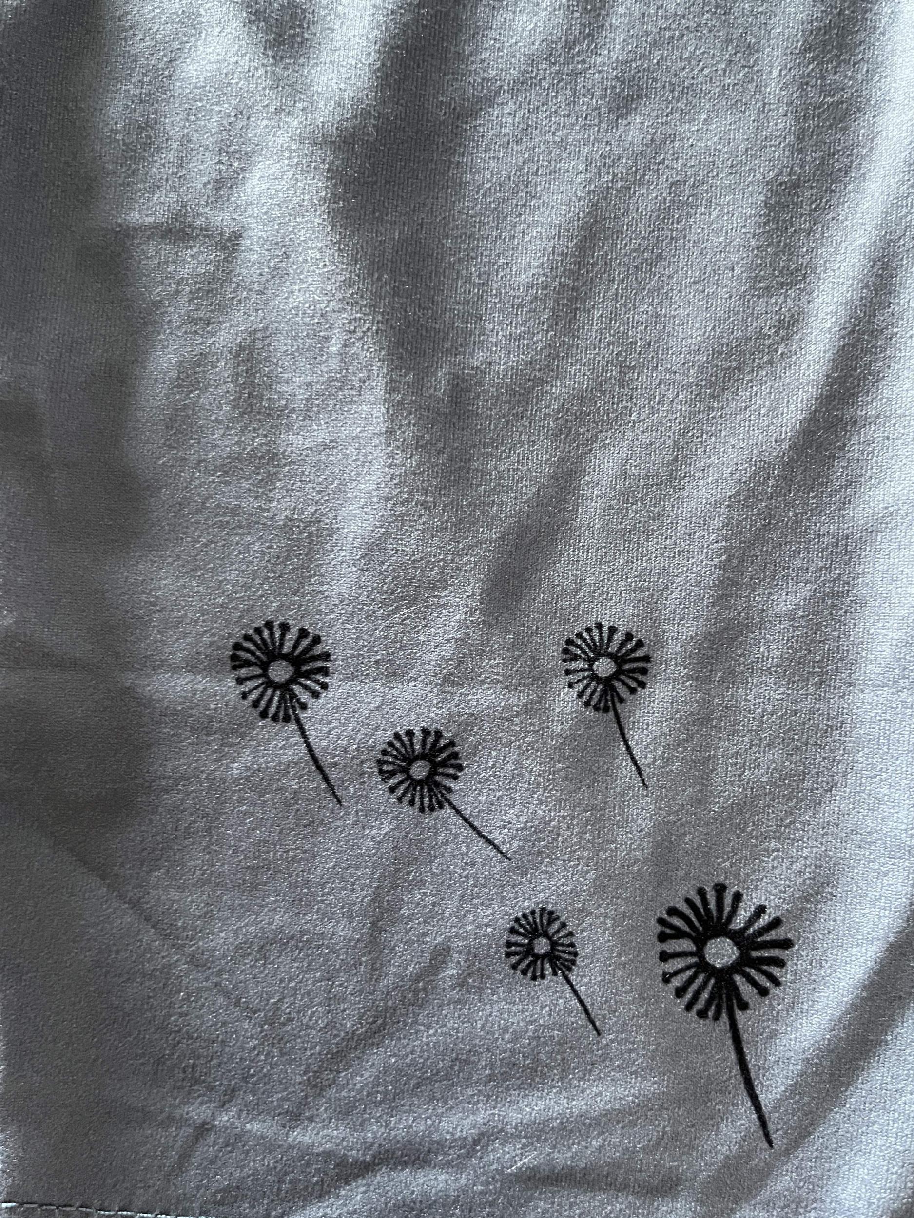  Dandelion Print High Rise Yoga Leggings