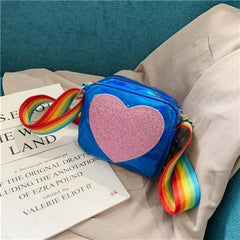 Rainbow Love Mini Coin Purse Small Square Shoulder Bag