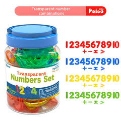 60pcs Colorful Numbers Set Educational Toy for Learning and Classroom
