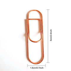 4pcs Metal Pen Clips Bookmark for Notebooks Paper Clip Stationery Tool