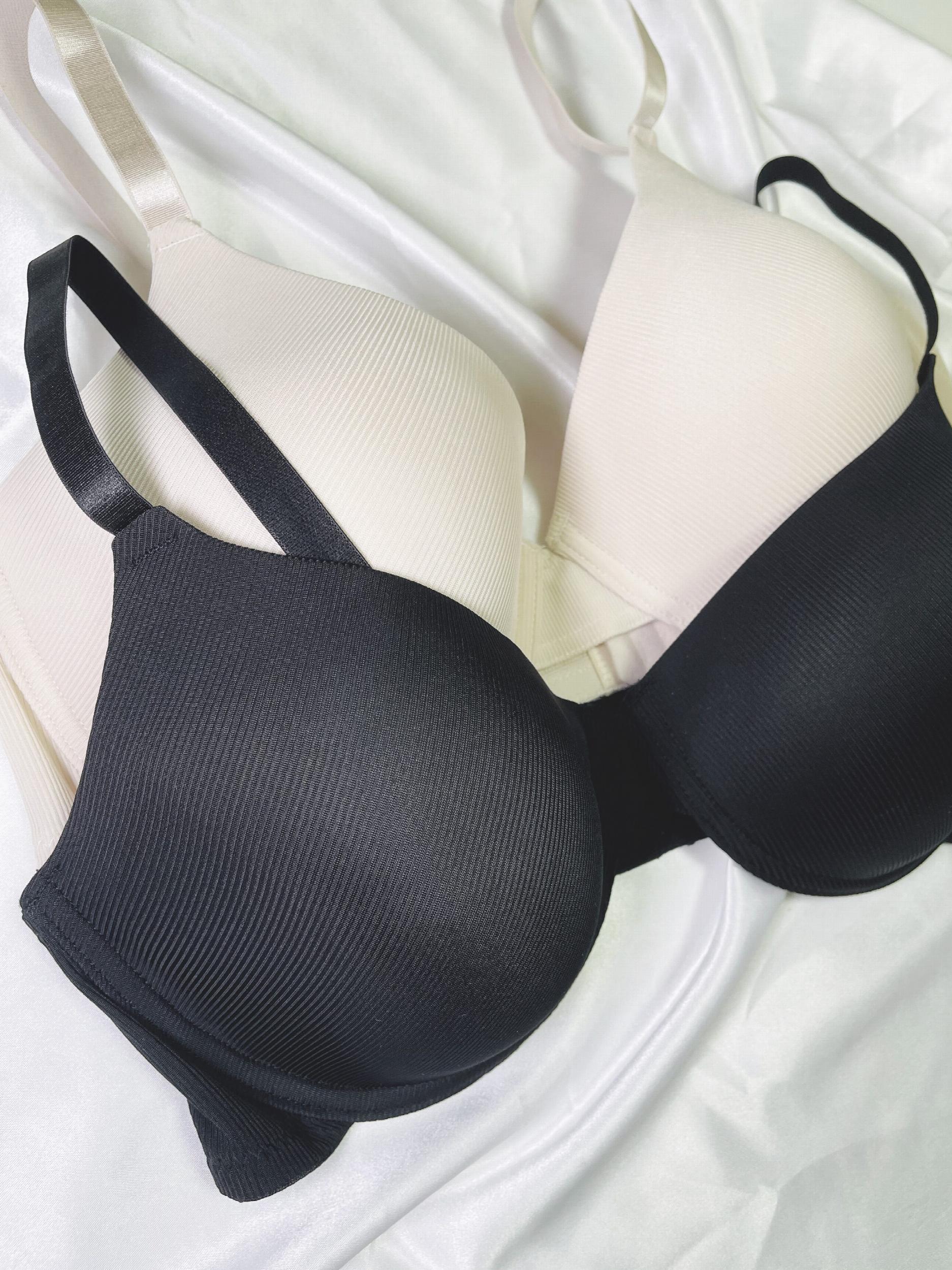 2 Pack Women's Plus Size Comfort Bra Set Seamless Padded Molded Cup 2pcs
