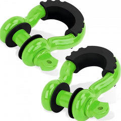 2pcs 3/4 D Ring Shackle 28.5T Break Strength 7/8'' Pin Heavy Duty Recovery