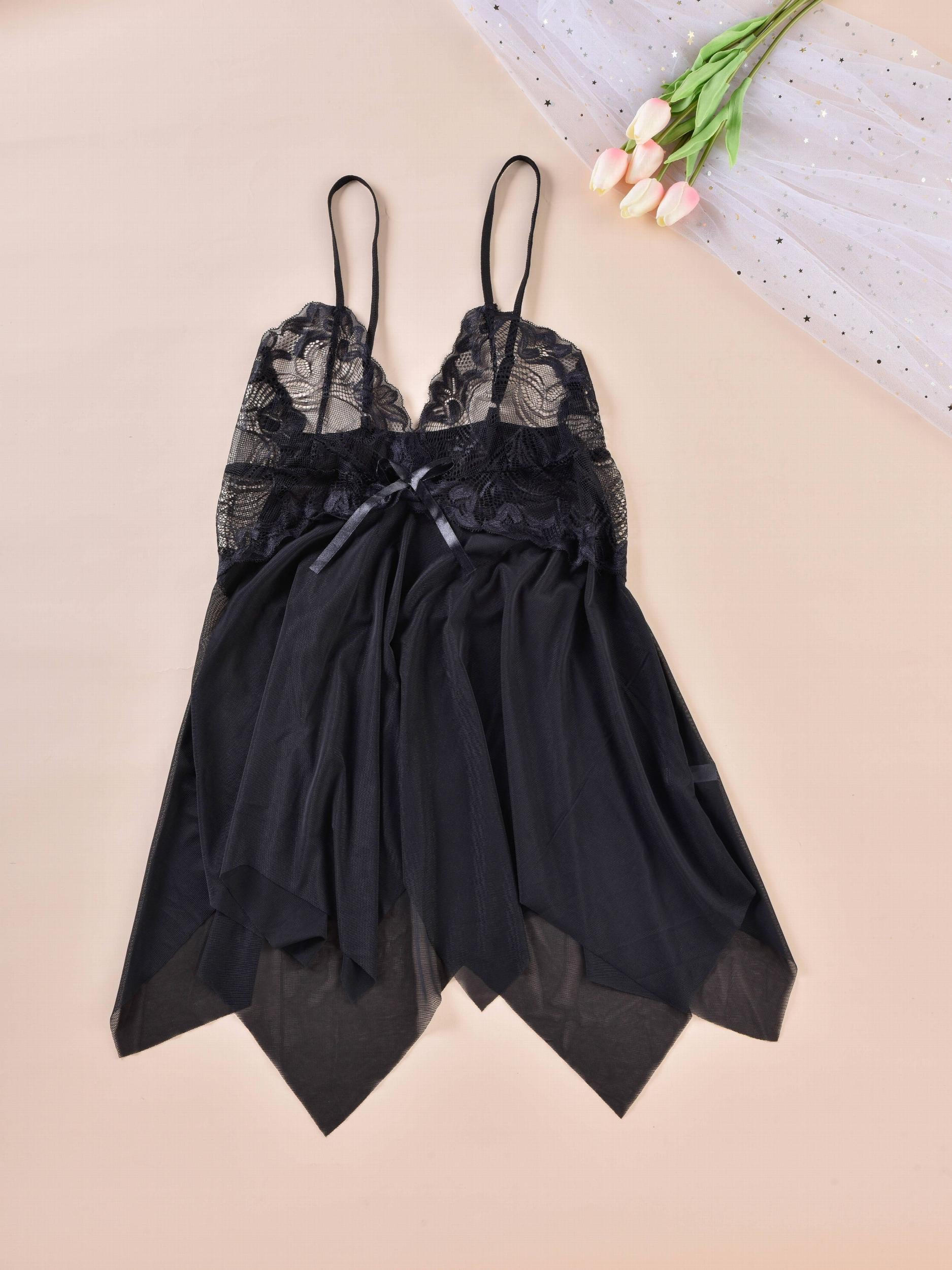 Plus Size Floral Jacquard Mesh Babydoll Dress