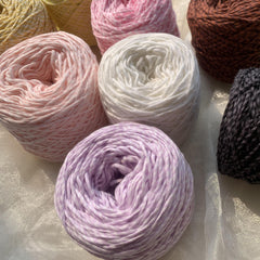 Medium Thick Ribbon Yarn for DIY Knitting/Crocheting - Cotton/Nylon Blend
