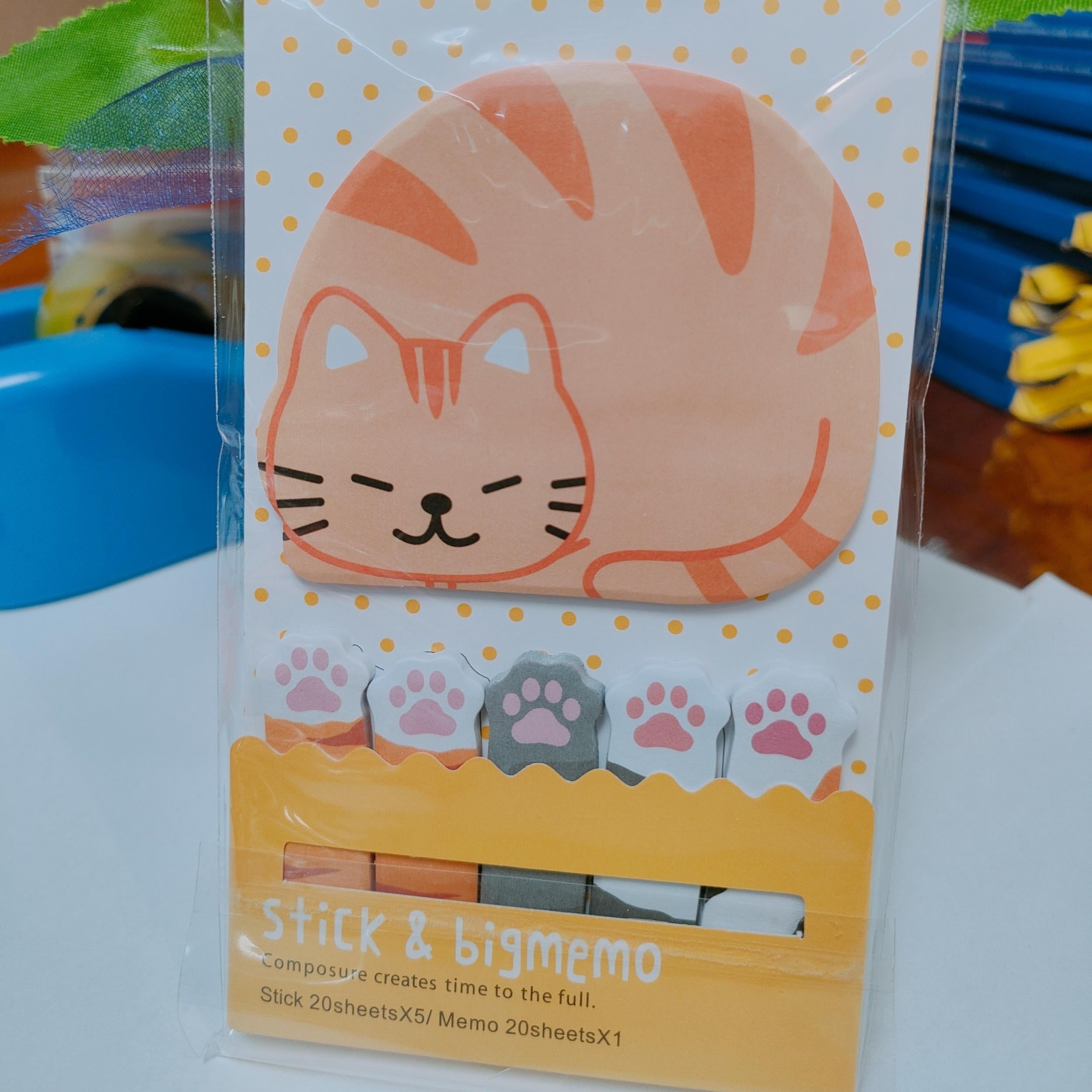 120 Sheets Cat's Paw Sticky Note Book Index Stickers