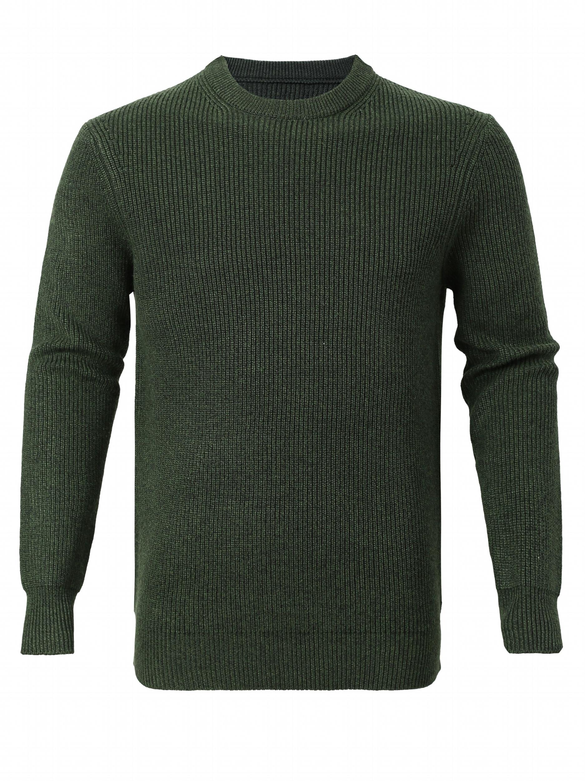 Men's Warm Knitted Sweater High Stretch Pullover for Fall Winter