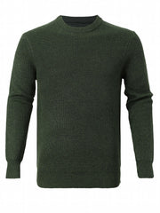 Men's Warm Knitted Sweater High Stretch Pullover for Fall Winter