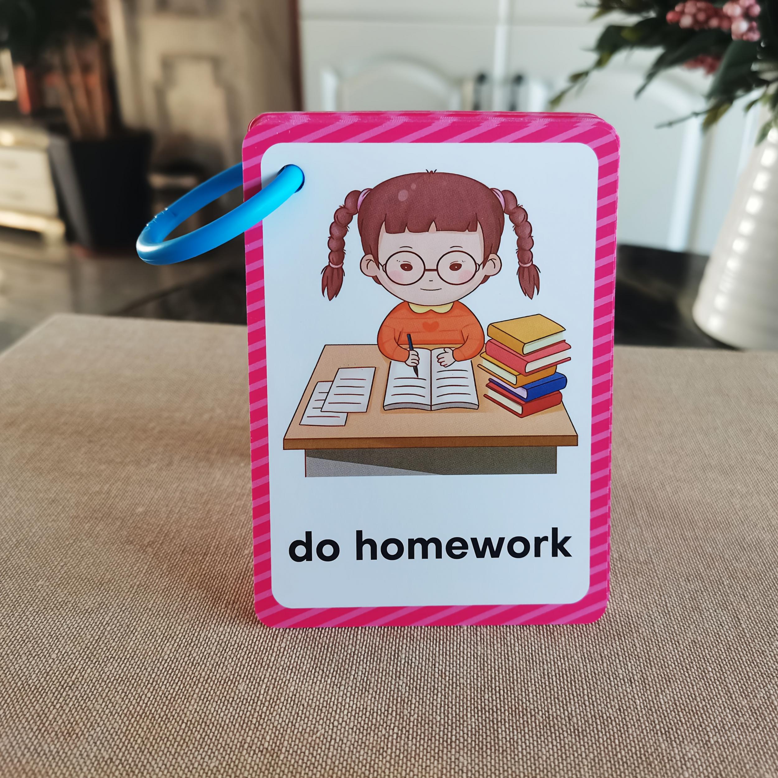 Daily Routines Flashcards for Beginning Reading