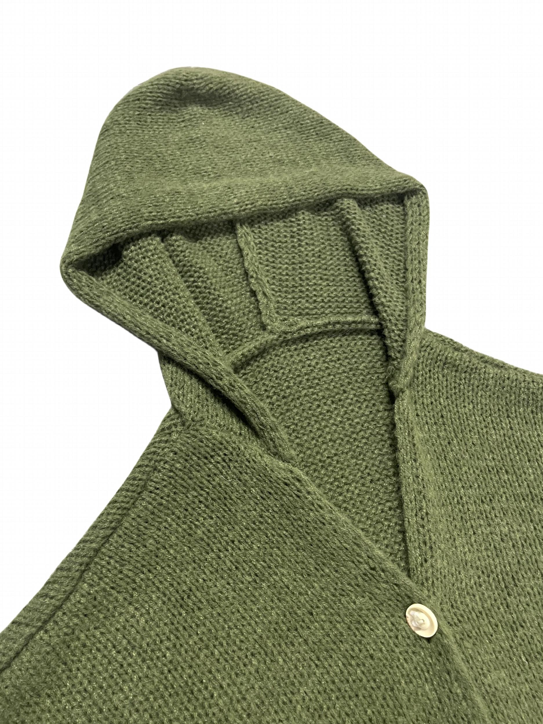  Casual Cardigan Solid Drop Shoulder Long Sleeve Hooded Cardigan