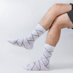 Antibacterial Crew Socks Men's Business Socks All Seasons