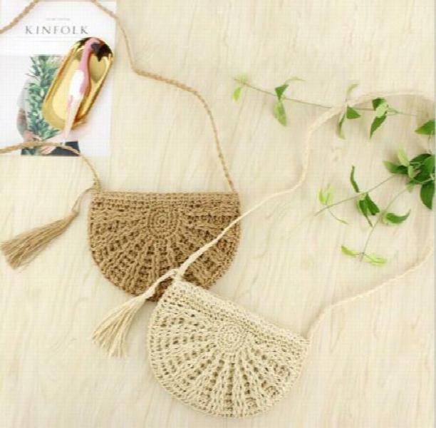 Women Straw Rattan Hot Shoulder Bag Crossbody Handbag Lady Mini Bags