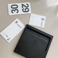 Perpetual Calendar Mini DIY Desktop Calendar Office Desktop Decoration