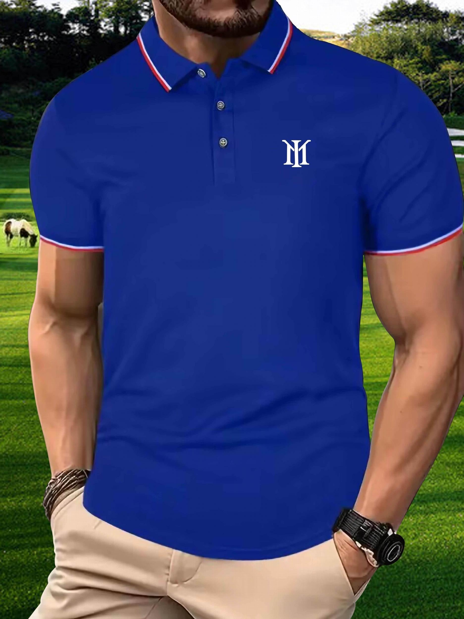 Symbol Pattern Men's Custom Fit Polo Shirt