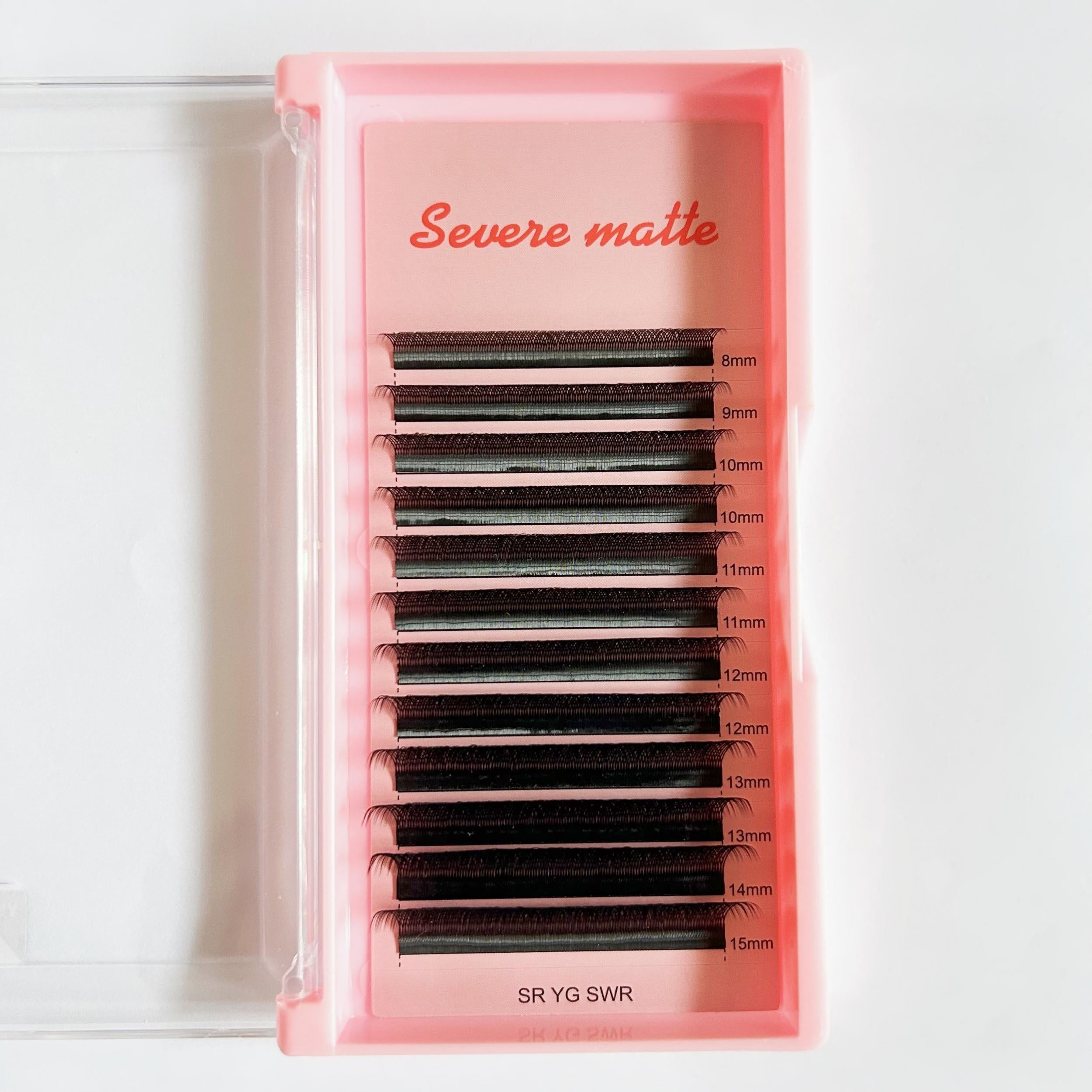 YY Shape Lashes Natural Crossed Eyelash Extensions Individual Curling Lashes