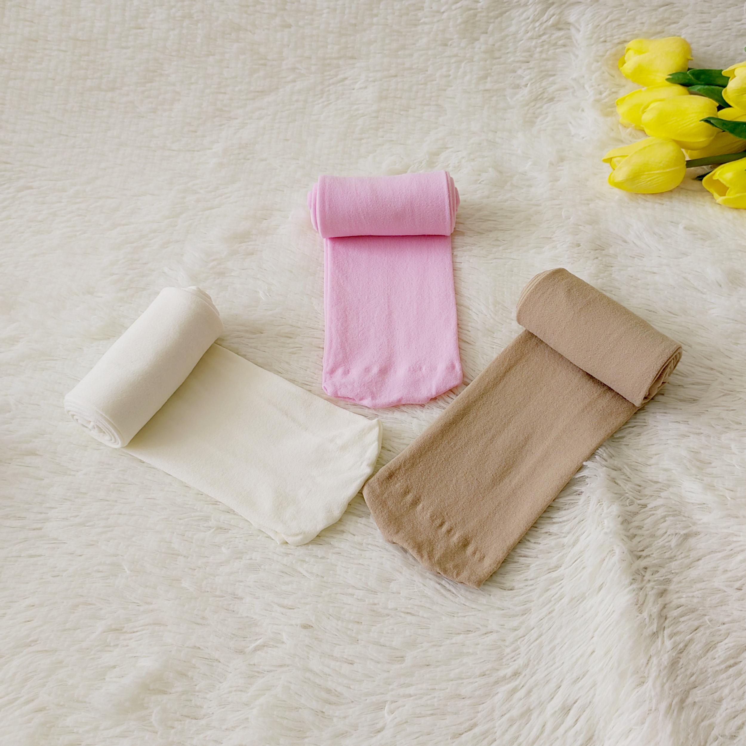 3 Pairs Solid Thigh High Socks Over The Knee Stockings - Women's Stockings