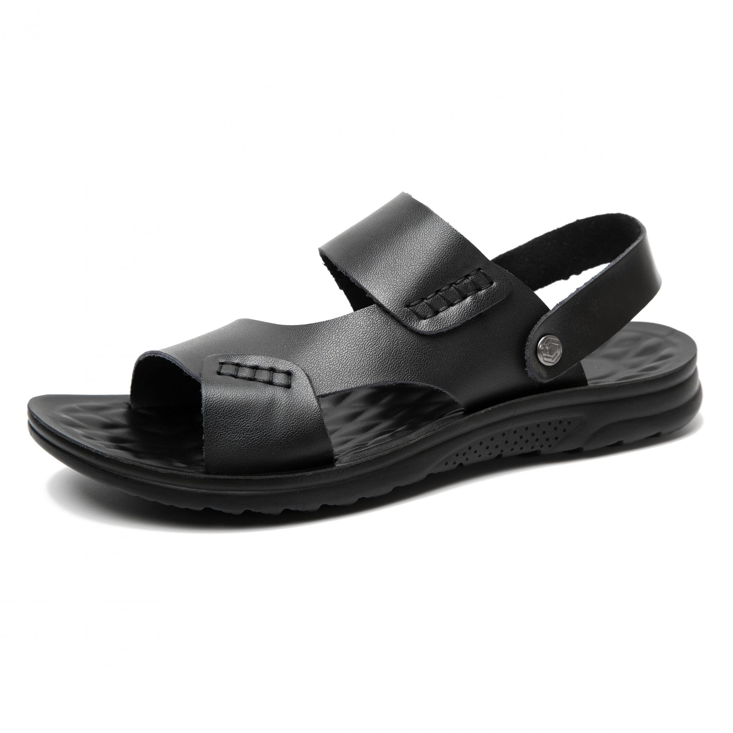 Men's Stitched Slip-On Slide Sandals - Assorted Colors