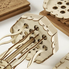 Wooden 3D Puzzle Jellyfish Model Assembly Kit