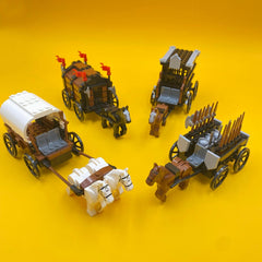 Building Blocks Ancient Carriage Toy Set