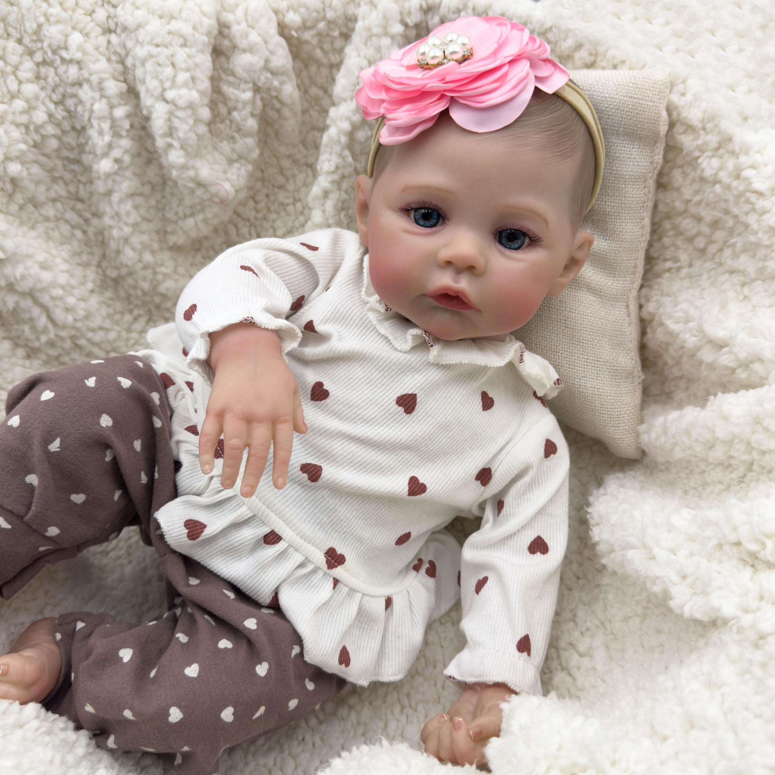Realistic Reborn Kids Doll Soft Handcrafted 3D Skin with Visible Veins