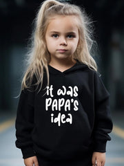Papa's Idea Pattern Hoodie & Sweatpants Set