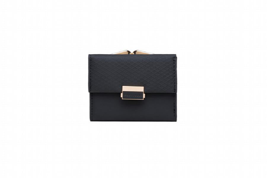 Prati's Women's Wallet Three-Fold Clip Short Wallet