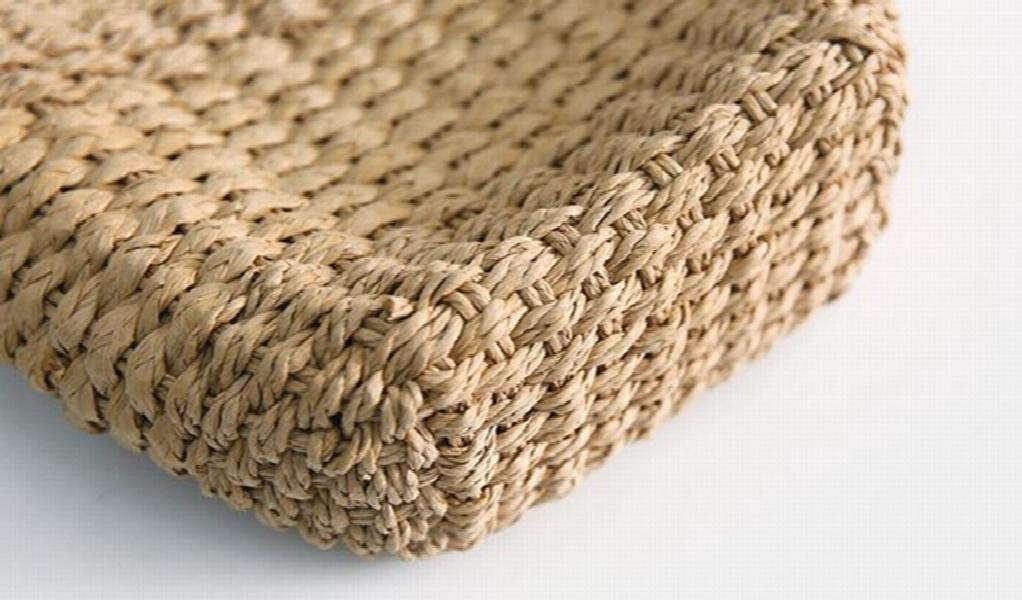 Japanese Women's Weaving Shoulder Bag for Travel Beach