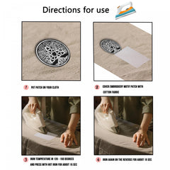 2pcs Tree Of Life Iron On Patches Sew On Embroidered Applique DIY Crafts