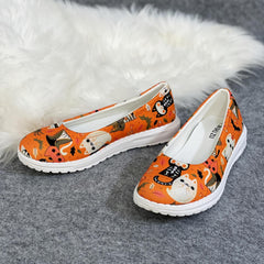 Halloween Colorful Elements Print Casual Walking Shoes
